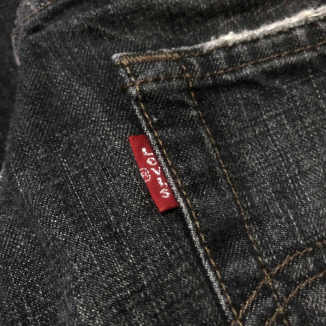 Levi'sリーバイス 501 ブラックデニム W32 / ヒゲ ハチノス 加工