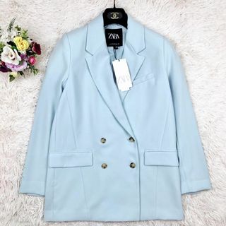 ザラ(ZARA)の【新品】タグ付き ZARA ダブルブレスト 大きいサイズ ジャケット ダブル(テーラードジャケット)