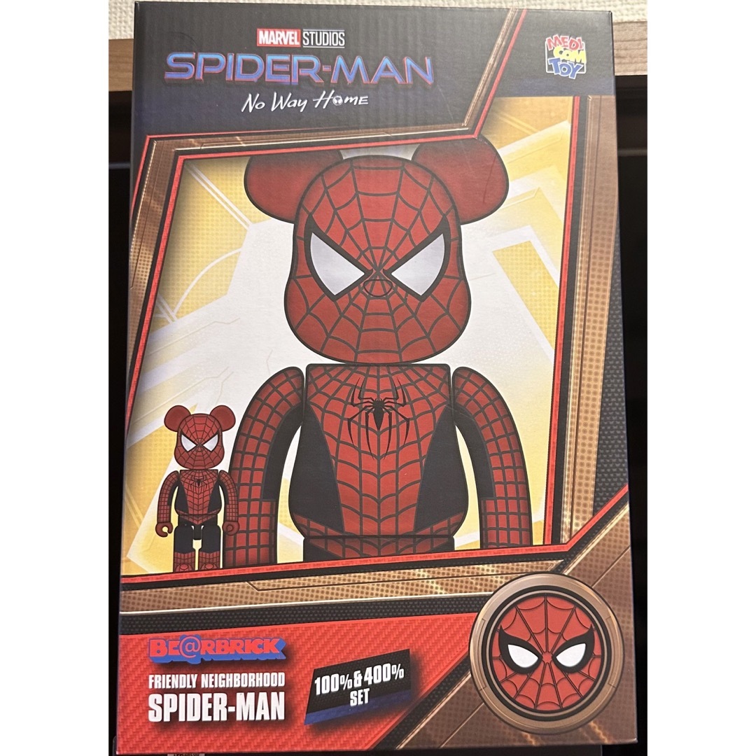 新品 BE@RBRICK FRIENDLY SPIDER-MAN 100\u0026400