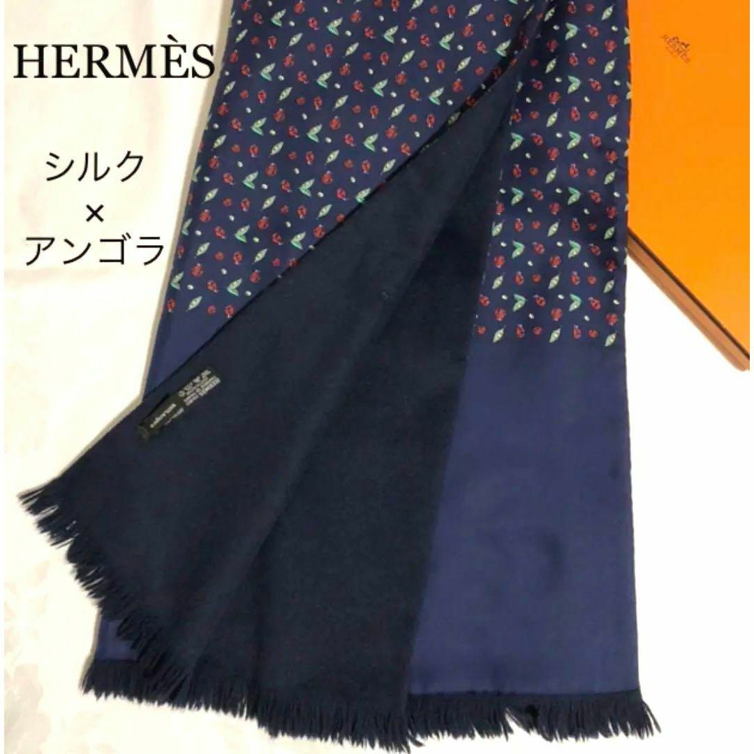 【特別価格】新品希少❤︎HERMÈSエルメス シルク×アンゴラストール