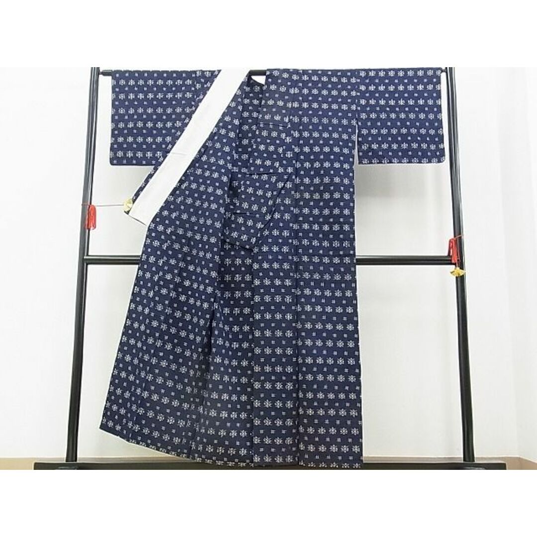 平和屋野田店■上質な紬 単衣 吉祥文 逸品 n-yc2662 平和屋野田店■上質な紬 単衣 吉祥文 逸品 n-kg3356