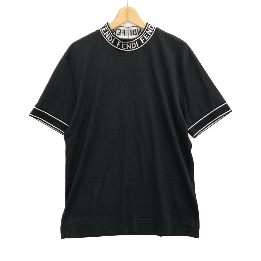 フェンディ FENDI ネックロゴ 半袖Tシャツ    メンズ S