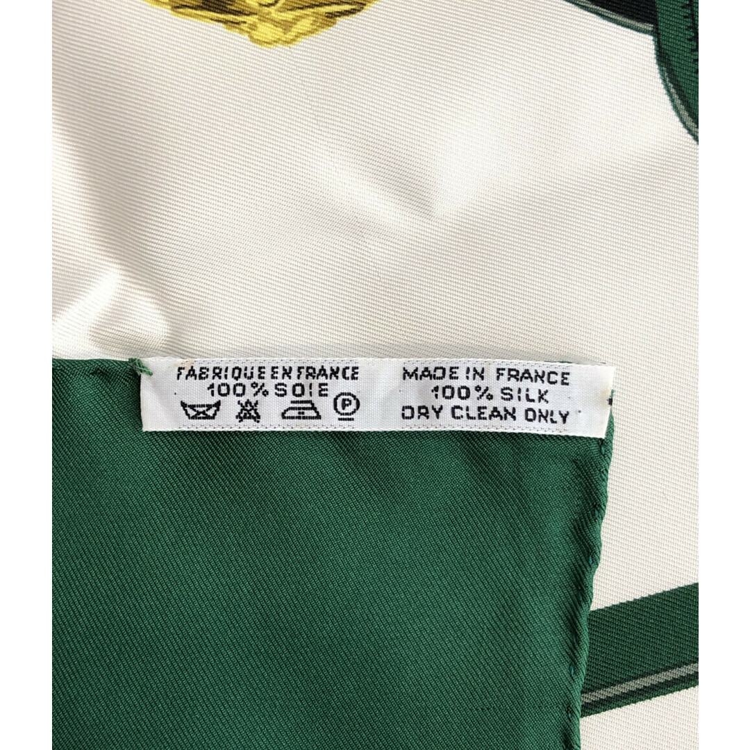 Hermes - エルメス スカーフ カレ90 シルク100% 馬具柄 式典用馬勒
