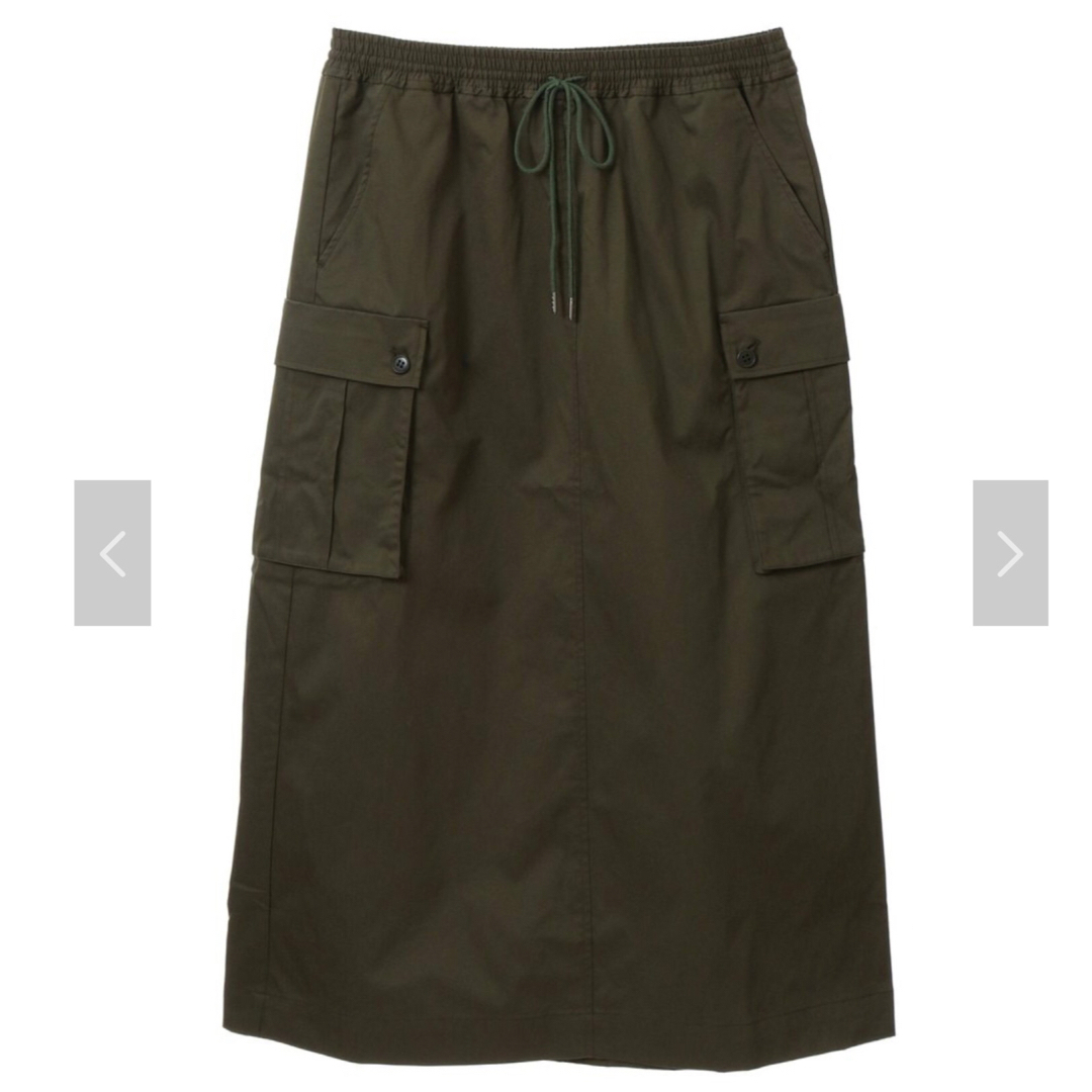 MELROSE claire(メルローズクレール)の季節の変わり目にぴったりな薄手コットンツイルスカート【ブラック】未開封 レディースのスカート(ロングスカート)の商品写真