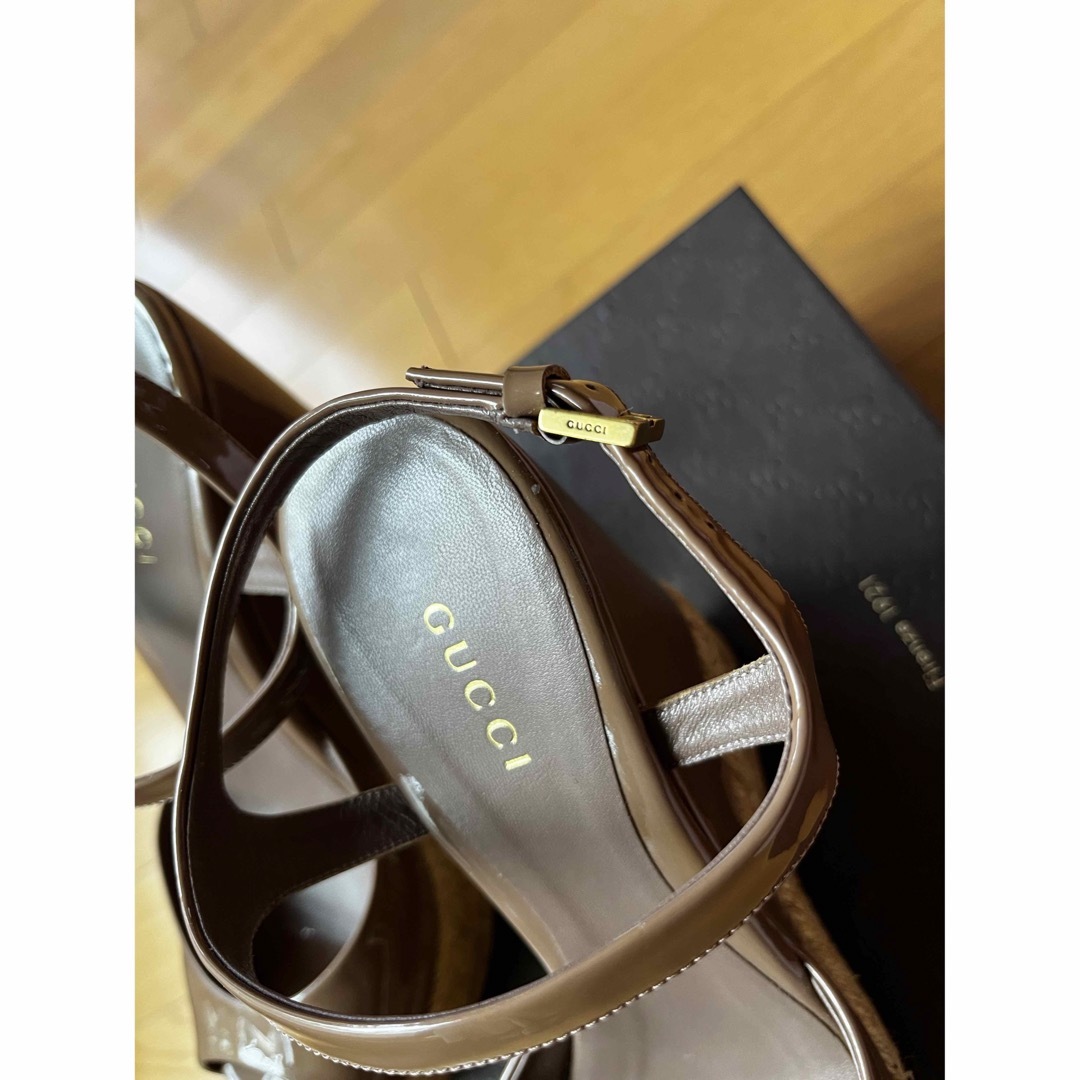 Gucci(グッチ)の☆GUCCI ウェッジソールサンダル☆╰(*´︶`*)╯♡ レディースの靴/シューズ(サンダル)の商品写真