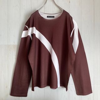 イッセイミヤケ(ISSEY MIYAKE)のISSEY MIYAKE イッセイミヤケ カットソーアシンメトリー ジャージ素材(Tシャツ(長袖/七分))