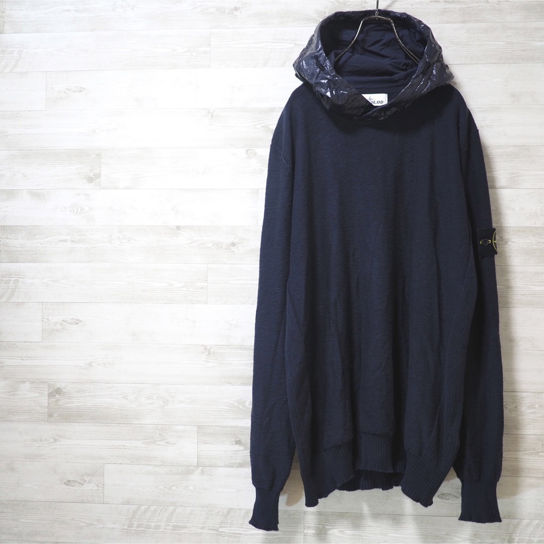 STONE ISLAND 21SS Nylon Hooded Knit-XL