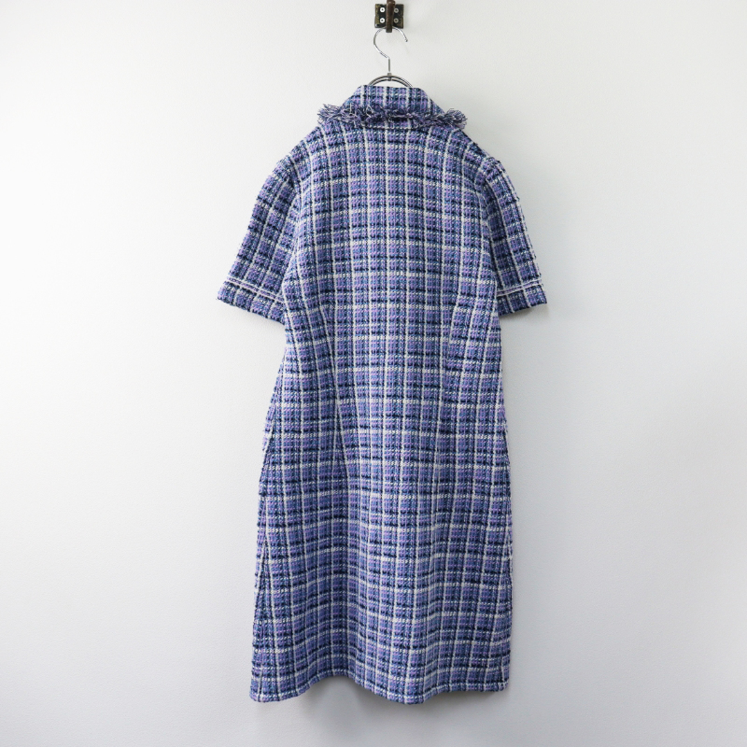 サンドロ SANDRO PARIS 2022AW Short Tweed Dress In Blue ツイード ジャケット /ブルー トップス 羽織り アウター 【2400013499323】 レディースのジャケット/アウター(その他)の商品写真