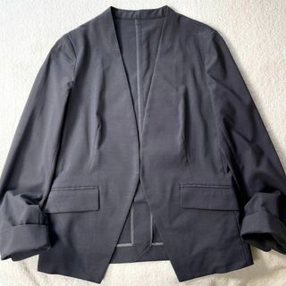 ユナイテッドアローズグリーンレーベルリラクシング(UNITED ARROWS green label relaxing)のグリーンレーベルリラクシング ノーカラー ジャケット サイズ36 カラーレス(ノーカラージャケット)