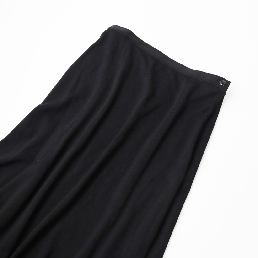 美品 リゼッタ LISETTE ヘレナ ウール Aラインスカート 36/ノアール ブラック 黒 ロング丈【2400013479691】