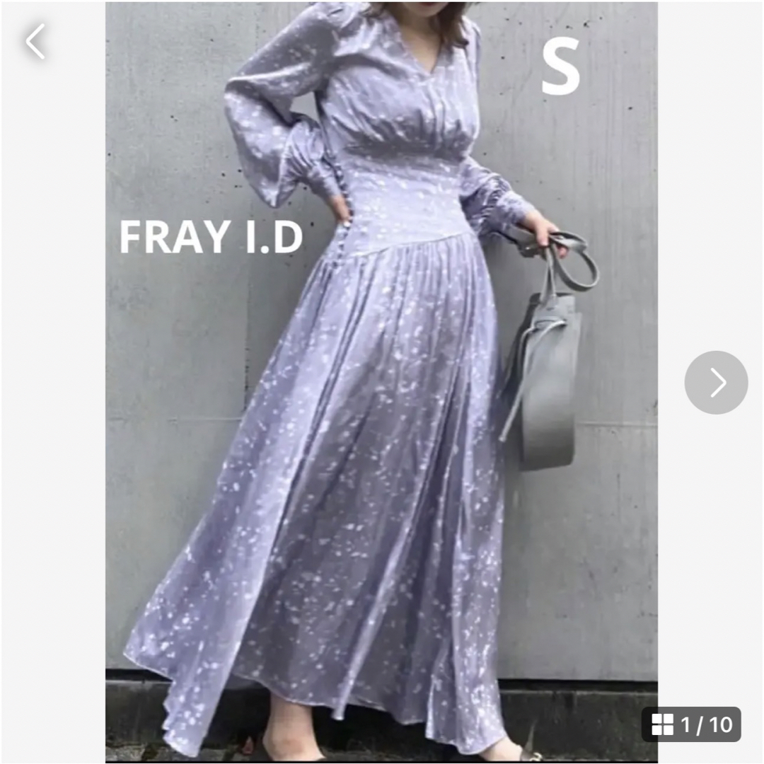 ★美品★FRAY I.Dフレイアイディ ランダムドットプリントワンピースS