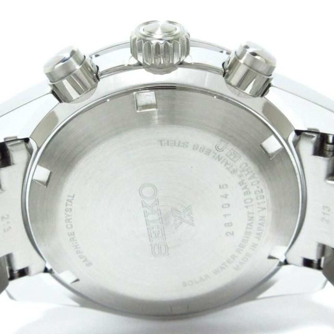SEIKO セイコー 腕時計美品 V192-0AH0 メンズ 黒の通販 by ブランディア｜セイコーならラクマ