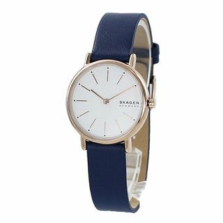 スカーゲン(SKAGEN)の女性 20代 30代 40代 プレゼント レディース 腕時計 小ぶり 仕事 スリム 大人 シンプル スカーゲン シグネチャー ブルーレザー ウォッチ(腕時計)