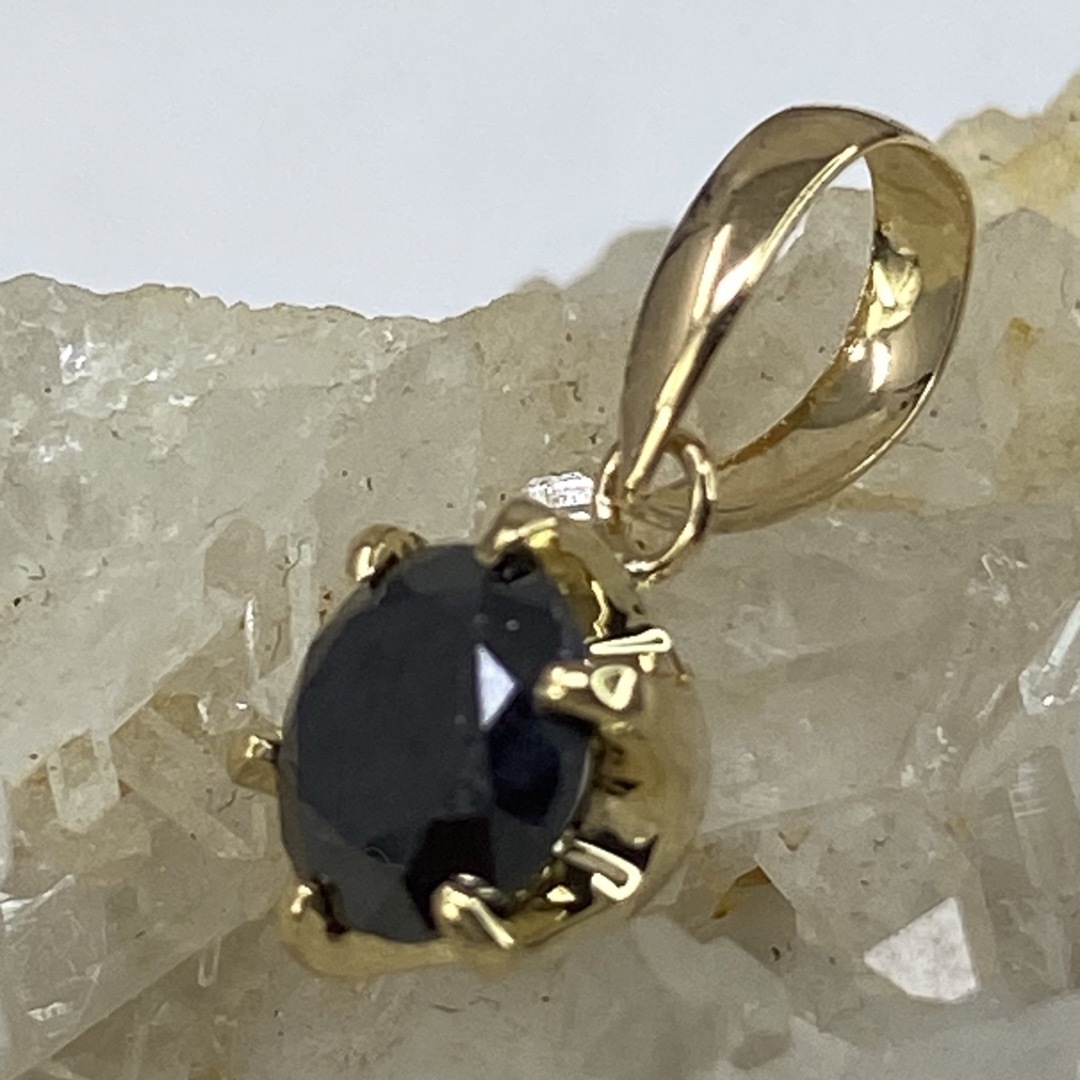 k18YG AU750 18金 天然ブラックダイヤモンド 0.29ct-