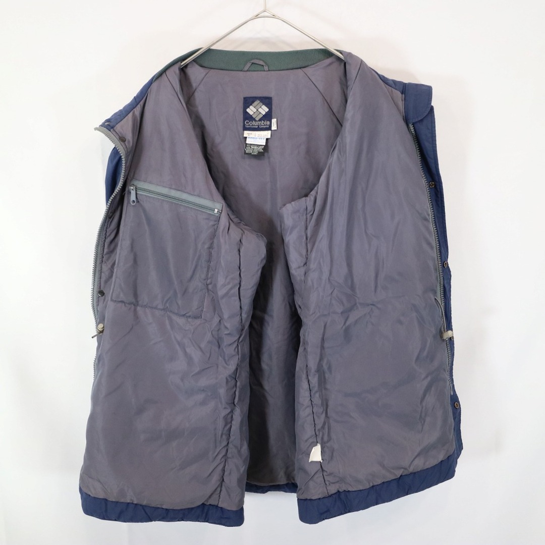 90年代 Columbia コロンビア GORE-TEX 中綿ナイロンジャケット 防寒  防風  アウトドア キャンプ ネイビー (メンズ XL)   N6728