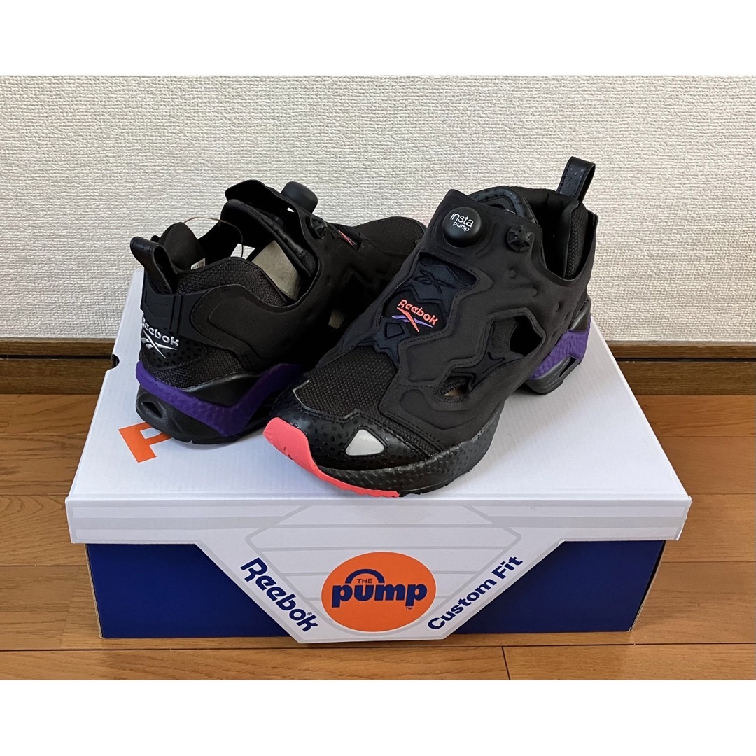 28cm 新品 REEBOK INSTA PUMP FURY 95 黒 紫 og