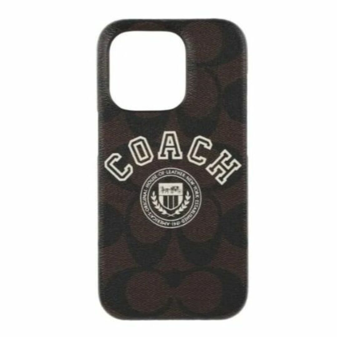 新品 COACH iPhoneケース ダークブラウン