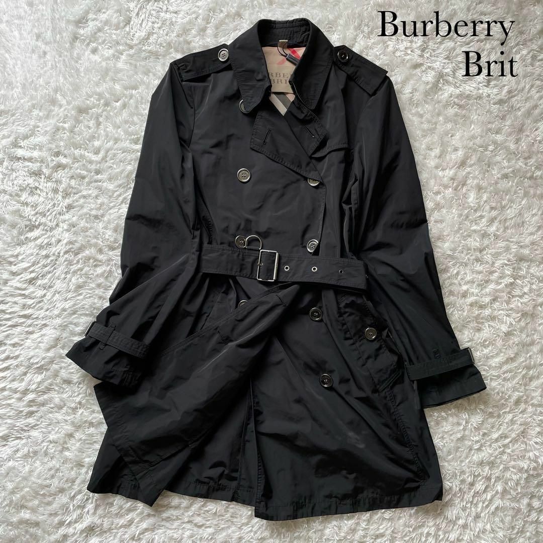 BURBERRY BRIT トレンチコート ギガチェック メガチェック 大きい-