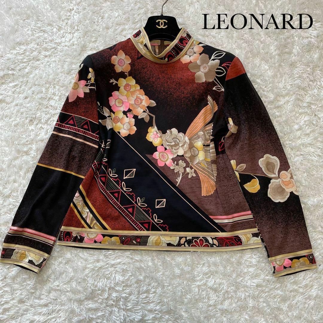 LEONARD - 極美品✨レオナール トップス 花柄 大きいサイズ ウール
