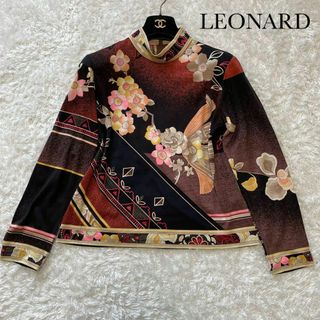 レオナール LEONARD  花柄  カットソー  LL 大きいサイズ 極美品