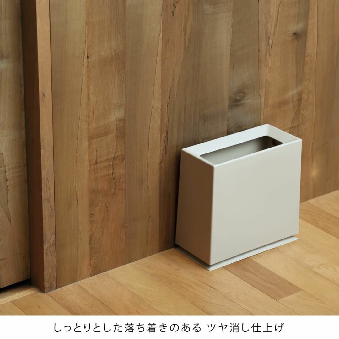 【色: 02)サンドホワイト】ideacoイデアコ ゴミ箱 角型 8.5L W3