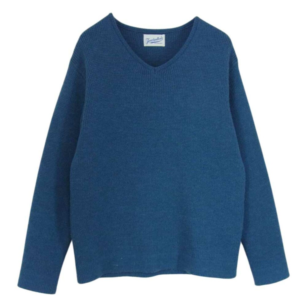 TENDERLOIN テンダーロイン T-SWEATER V Vネック ウール ニット セーター ブルー系 M