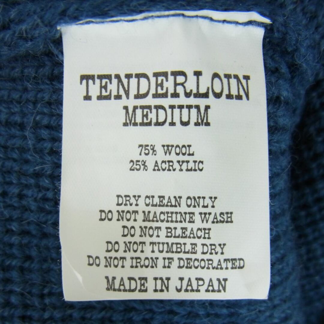 公式ウェブサイト TENDERLOIN テンダーロイン T-SWEATER V Vネック ウール ニット セーター ブルー系 M