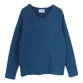 テンダーロイン(TENDERLOIN)のTENDERLOIN テンダーロイン T-SWEATER V Vネック ウール ニット セーター ブルー系 M【中古】(ニット/セーター)