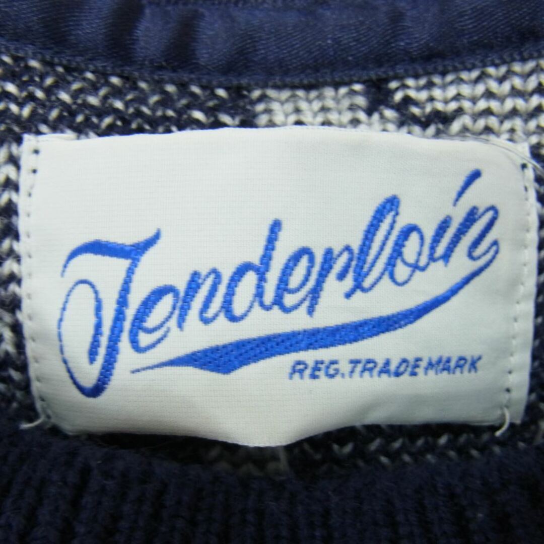 TENDERLOIN テンダーロイン 13AW T-SWEATER D ウール ニット セーター トナカイ ネイビー系 M 3
