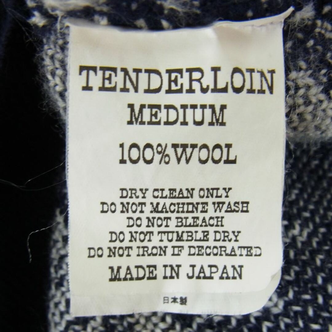 TENDERLOIN テンダーロイン 13AW T-SWEATER D ウール ニット セーター トナカイ ネイビー系 M 4