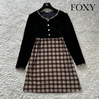 フォクシー(FOXEY) ひざ丈ワンピース(レディース)（ホワイト/白色系 ...