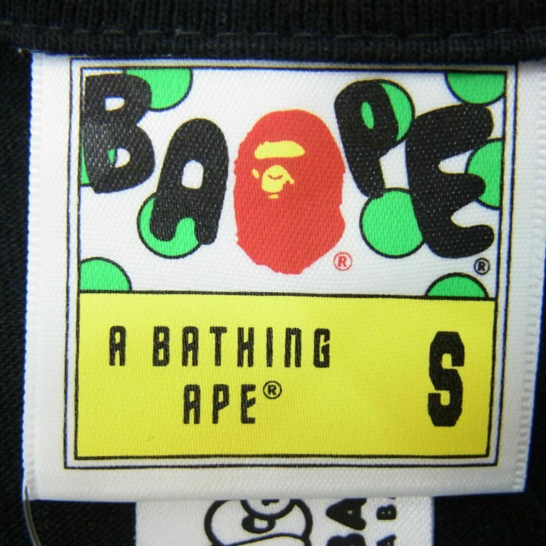 A BATHING APE(アベイシングエイプ)のA BATHING APE アベイシングエイプ DRAGON BALLZ ドラゴンボールゼット プリント 半袖 Tシャツ ブラック系 S【中古】 メンズのトップス(Tシャツ/カットソー(半袖/袖なし))の商品写真