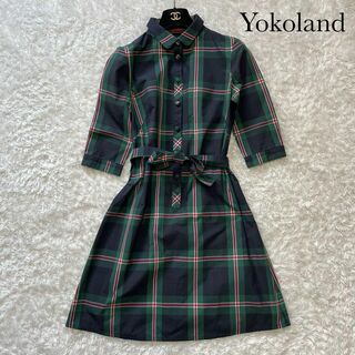 Yorkland - 極美品✨ヨークランド シャツワンピース リボンベルト