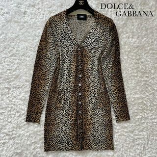 ☆DOLCE&GABBANA☆ドルガバ D&Gアルパカニット ロングカーディガン-