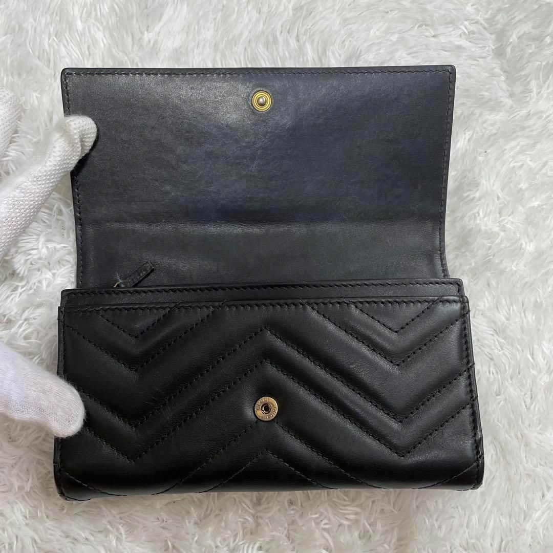 Gucci - 美品✨グッチ 長財布 マーモント キルティング GG レザー