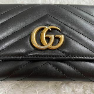 Gucci - 美品✨グッチ 長財布 マーモント キルティング GG レザー