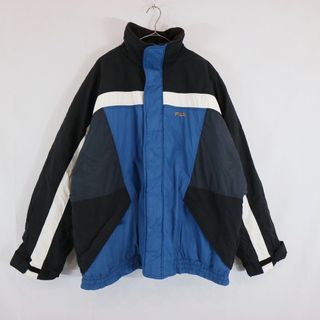 FILA フィラ フルジップ クラシカルレトロカラー ナイロンジャケット XXL