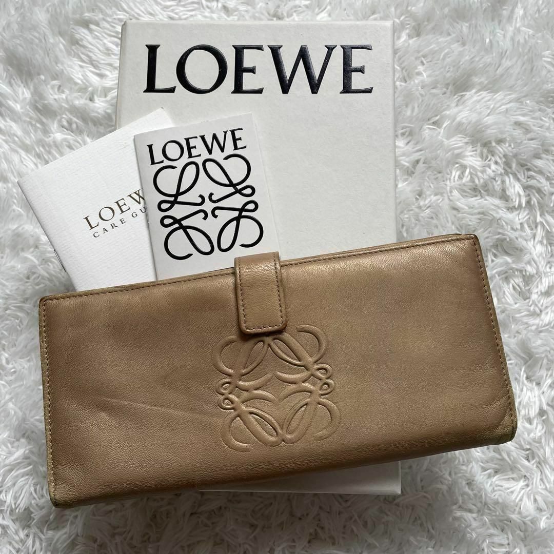 美品　LOEWE オールド　ロエベ　ナッパレザー　ショルダー　バッグ　アナグラム