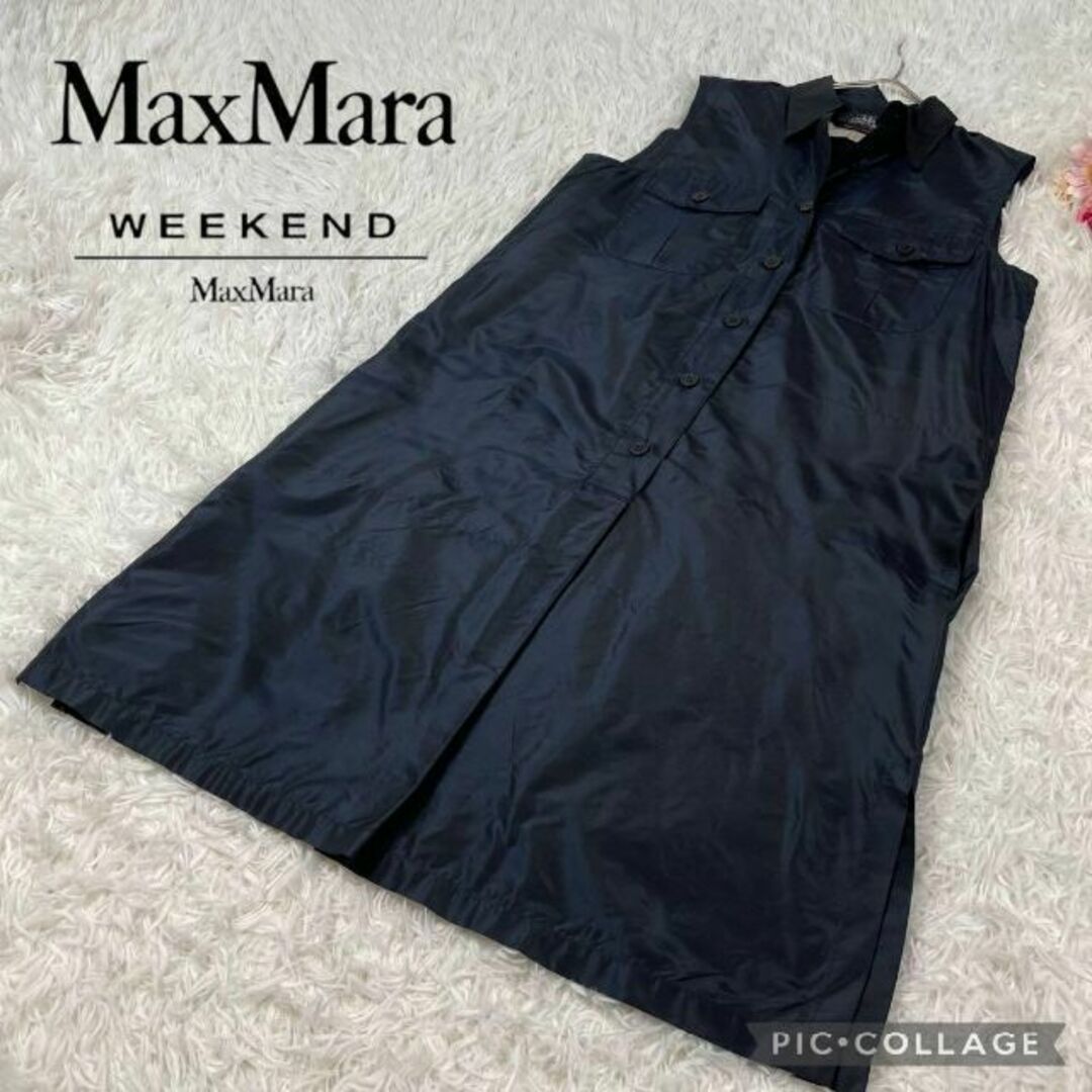 Weekend Max Mara - マックスマーラ☆シルクシャツワンピース☆サイズ