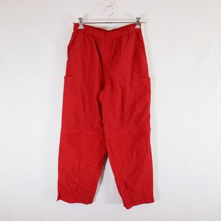 ギャップ(GAP)のSALE/ 2000年代～ GAP ギャップ ナイロンパンツ デタッチャブル イージーパンツ 裾ジップ付き テック系 レッド (メンズ Ｍ)  N6775(その他)