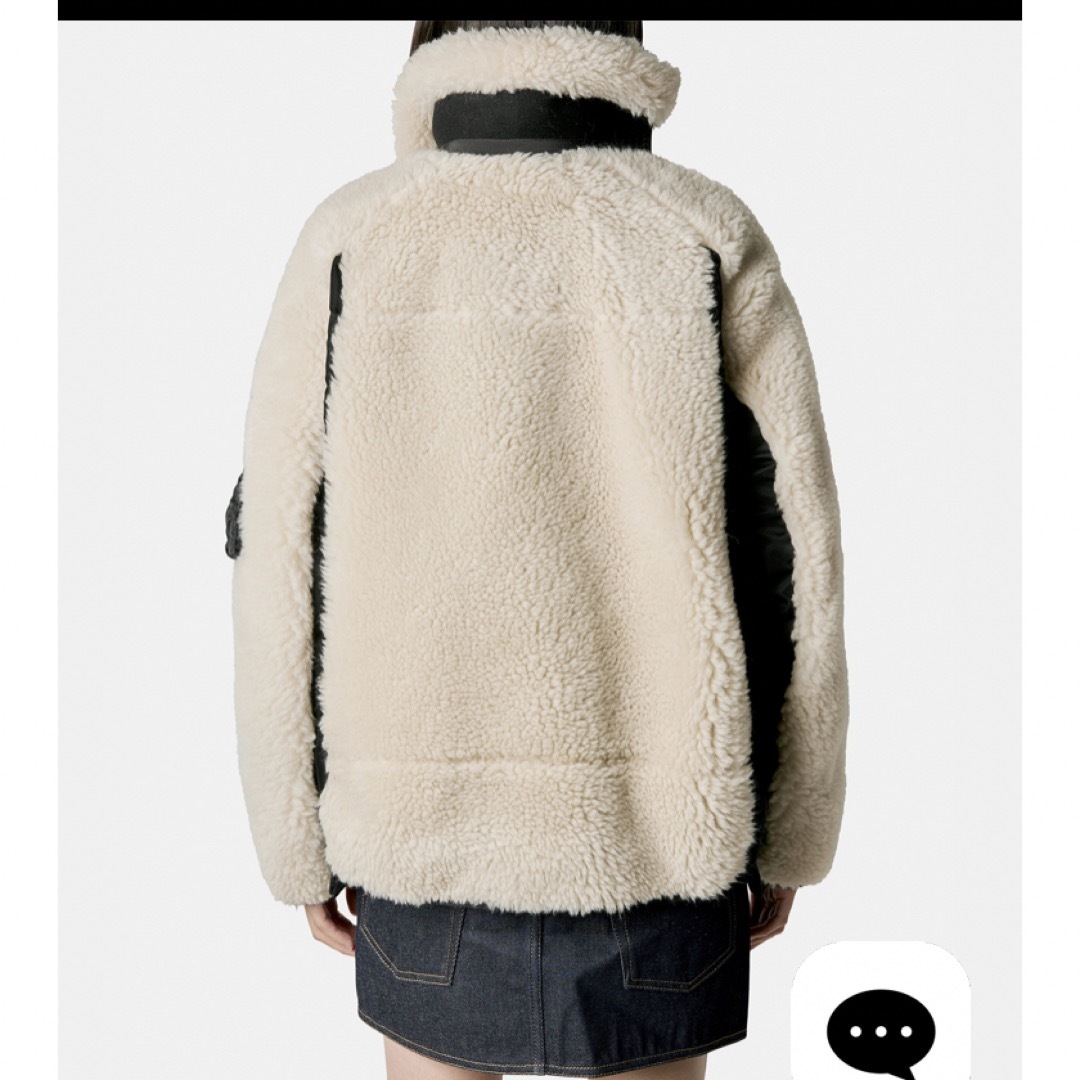 sacai - Sacai ボア ジャケット ブルゾン サイズ4 22aw 新品未 sacai - Sacai ボア ジャケット ブルゾン サイズ4 22aw 新品未