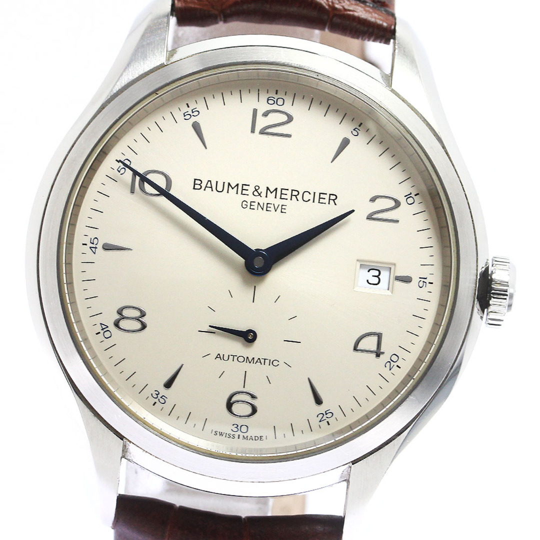 BAUME&MERCIER(ボームエメルシエ)のボーム＆メルシェ Baume & Mercier 65717 クリフトン デイト スモールセコンド 自動巻き メンズ 良品 保証書付き_760712 メンズの時計(腕時計(アナログ))の商品写真