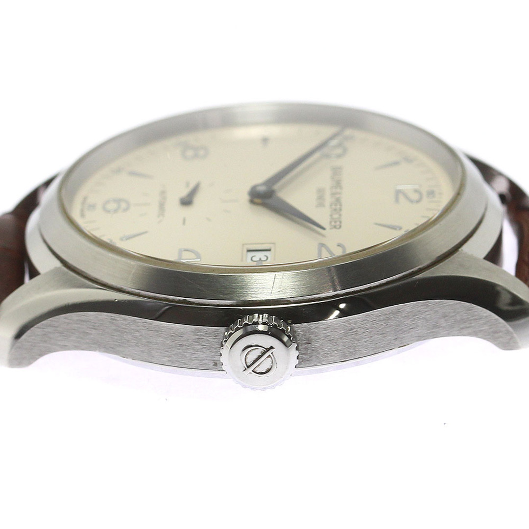 ボーム＆メルシェ Baume & Mercier 65717 クリフトン デイト スモールセコンド 自動巻き メンズ 良品 保証書付き_760712