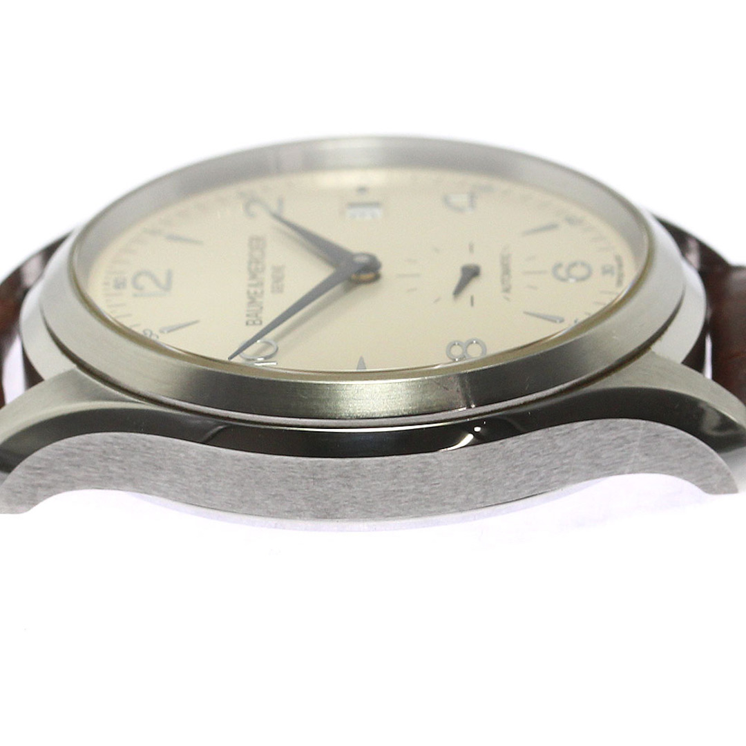 BAUME&MERCIER(ボームエメルシエ)のボーム＆メルシェ Baume & Mercier 65717 クリフトン デイト スモールセコンド 自動巻き メンズ 良品 保証書付き_760712 メンズの時計(腕時計(アナログ))の商品写真