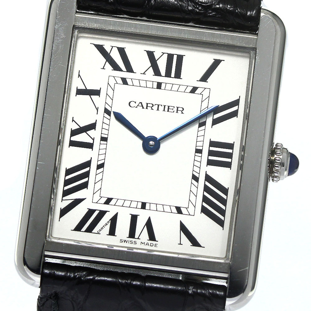 カルティエ CARTIER W5200003 タンクソロLM クォーツ メンズ 良品 _765345