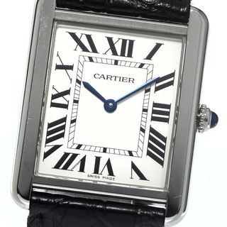 ☆良品★保証書付き【CARTIER】カルティエ タンクソロ LM W5200014 クォーツ メンズ_706643