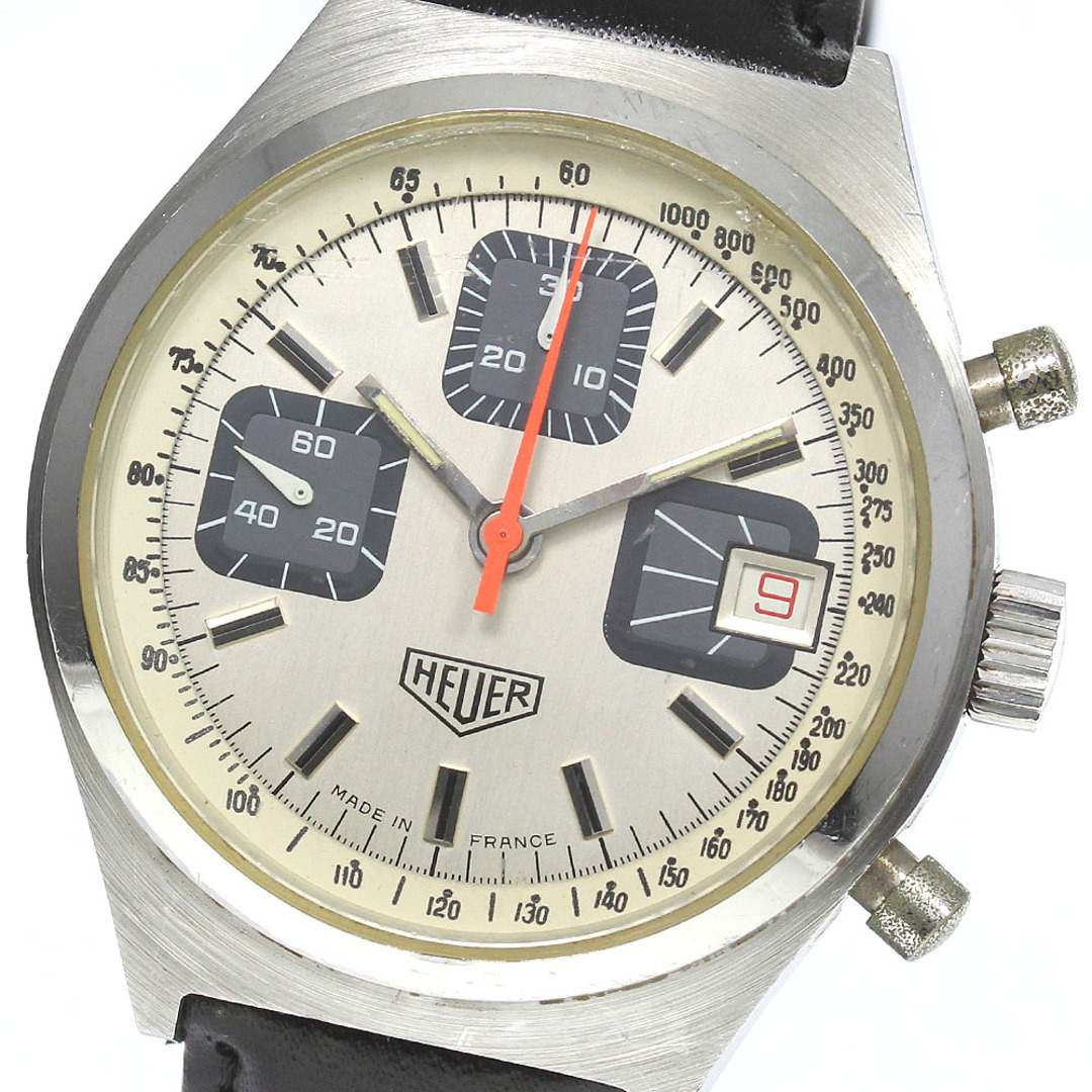 ホイヤー Heuer Cal.バルジュー7765 クロノグラフ 手巻き メンズ _77017218mm振動数