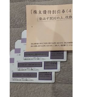 JR東日本の株主優待割引券 3枚(その他)