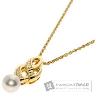 ポーラ(POLA)のPOLA アコヤパール 真珠 ダイヤモンド ネックレス K18YG レディース(ネックレス)