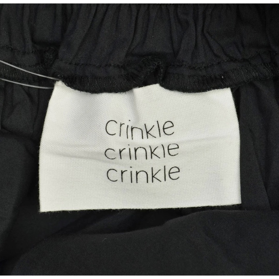 crinkle crinkle crinkle キャミソールブラウス 黒